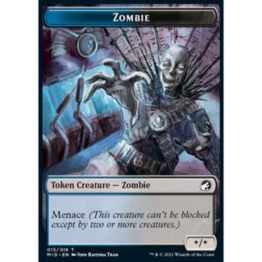Zombie Token (Blue and Black */*) - Zombie Token (Blue and Black */*) - [XMID] [NM]