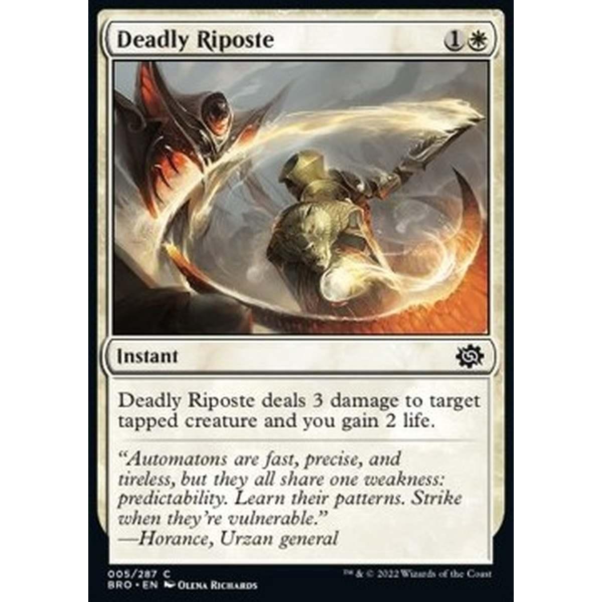 Deadly Riposte - Contrattacco Mortale - [BRO] [NM] [Foil]