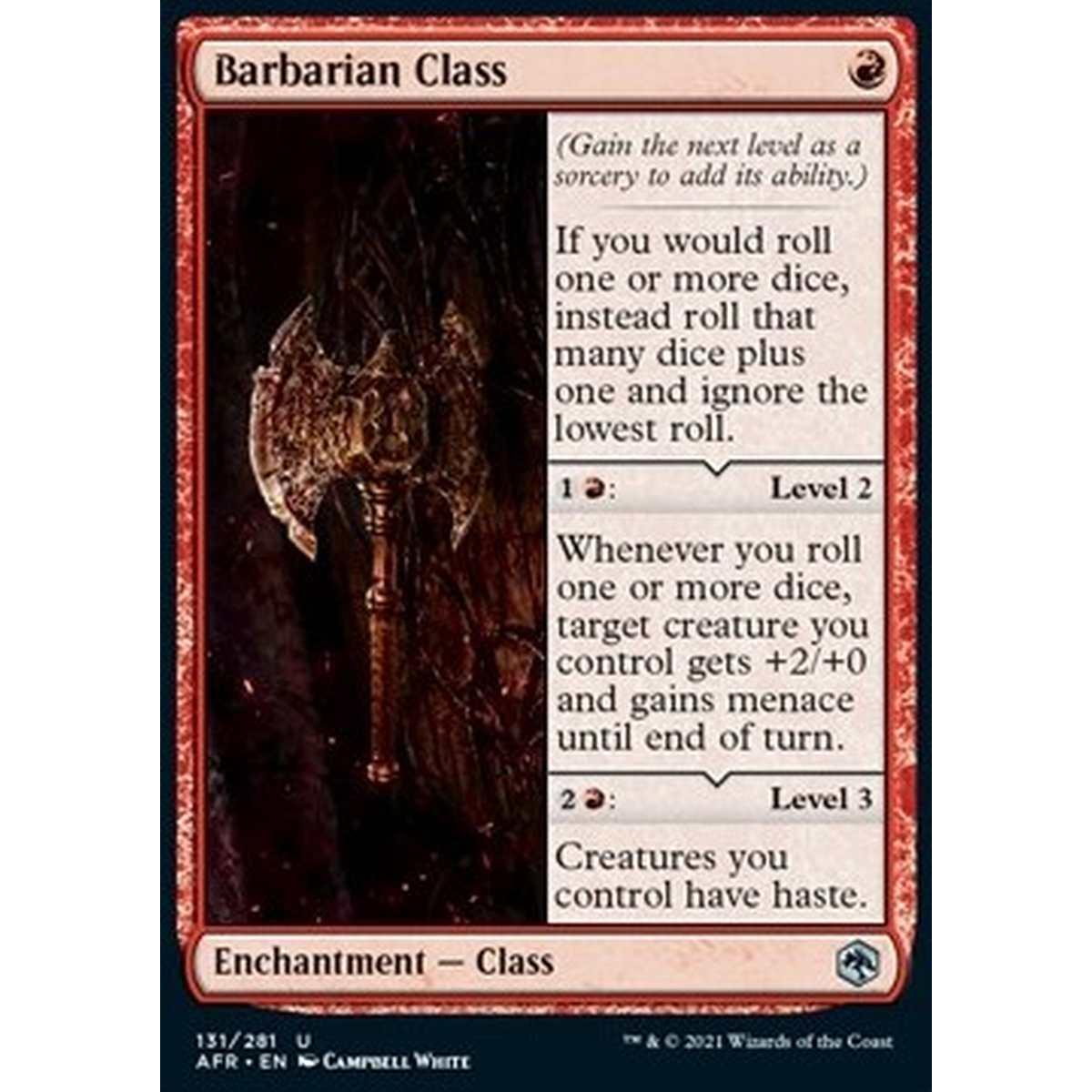 Barbarian Class - Classe del Barbaro - [AFR] [NM]