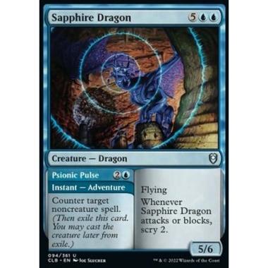 Sapphire Dragon // Psionic Pulse - Sapphire Dragon // Psionic Pulse - [CLB] [NM]