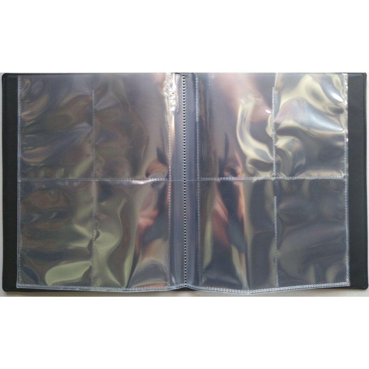 Raccoglitore Album Collectors Portfolio 4 Tasche Nero 80 Carte