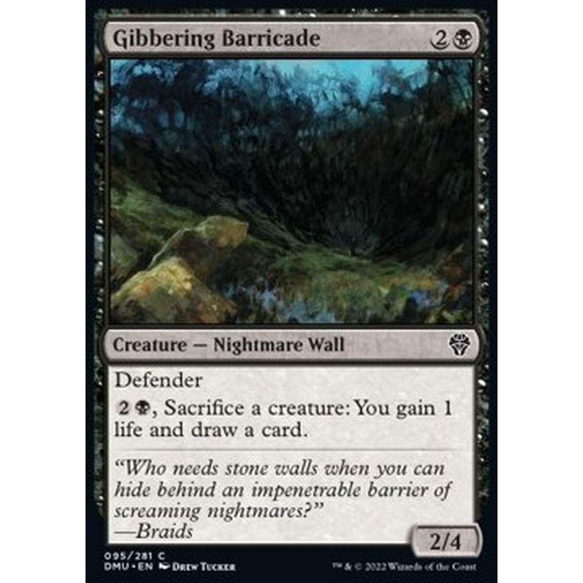 Gibbering Barricade - Gibbering Barricade - [DMU] [NM] [Foil]