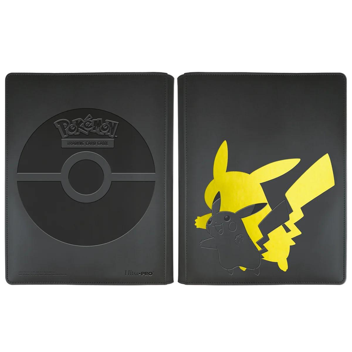 Premium Album Pro Binder Zippered 9 Tasche Elite Series Pikachu similpelle