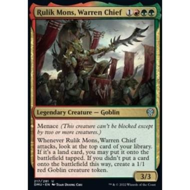 Rulik Mons, Warren Chief - Rulik Mons, Capo del Cunicolo - [DMU] [NM]