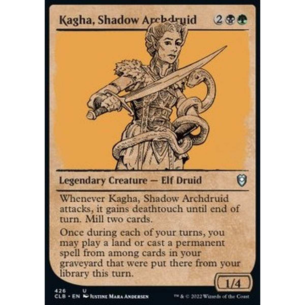 Kagha, Shadow Archdruid (V.2) - Kagha, Arcidruida Ombra (V.2) - [XCLB] [NM]