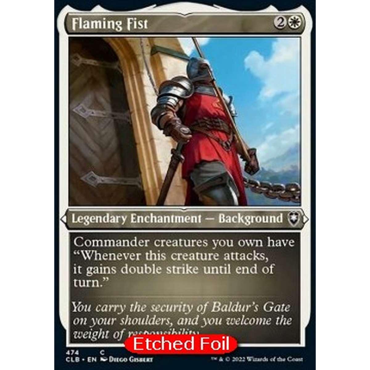 Flaming Fist (V.1) - Pugno Fiammante (V.1) - [XCLB] [NM] [Foil]