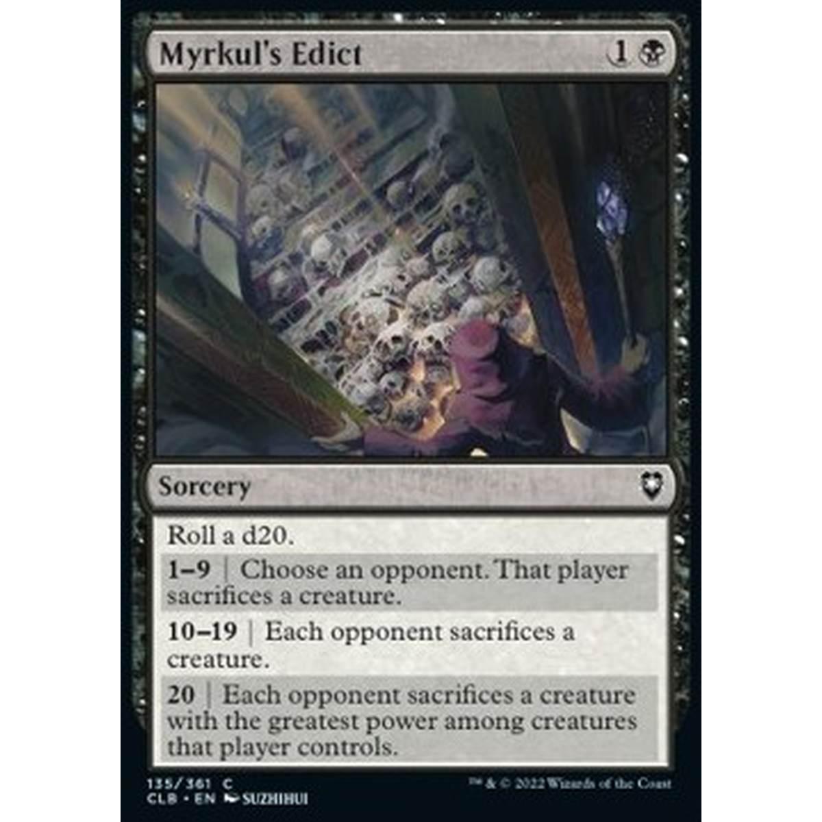 Myrkul's Edict - Myrkul's Edict - [CLB] [NM] [Foil]