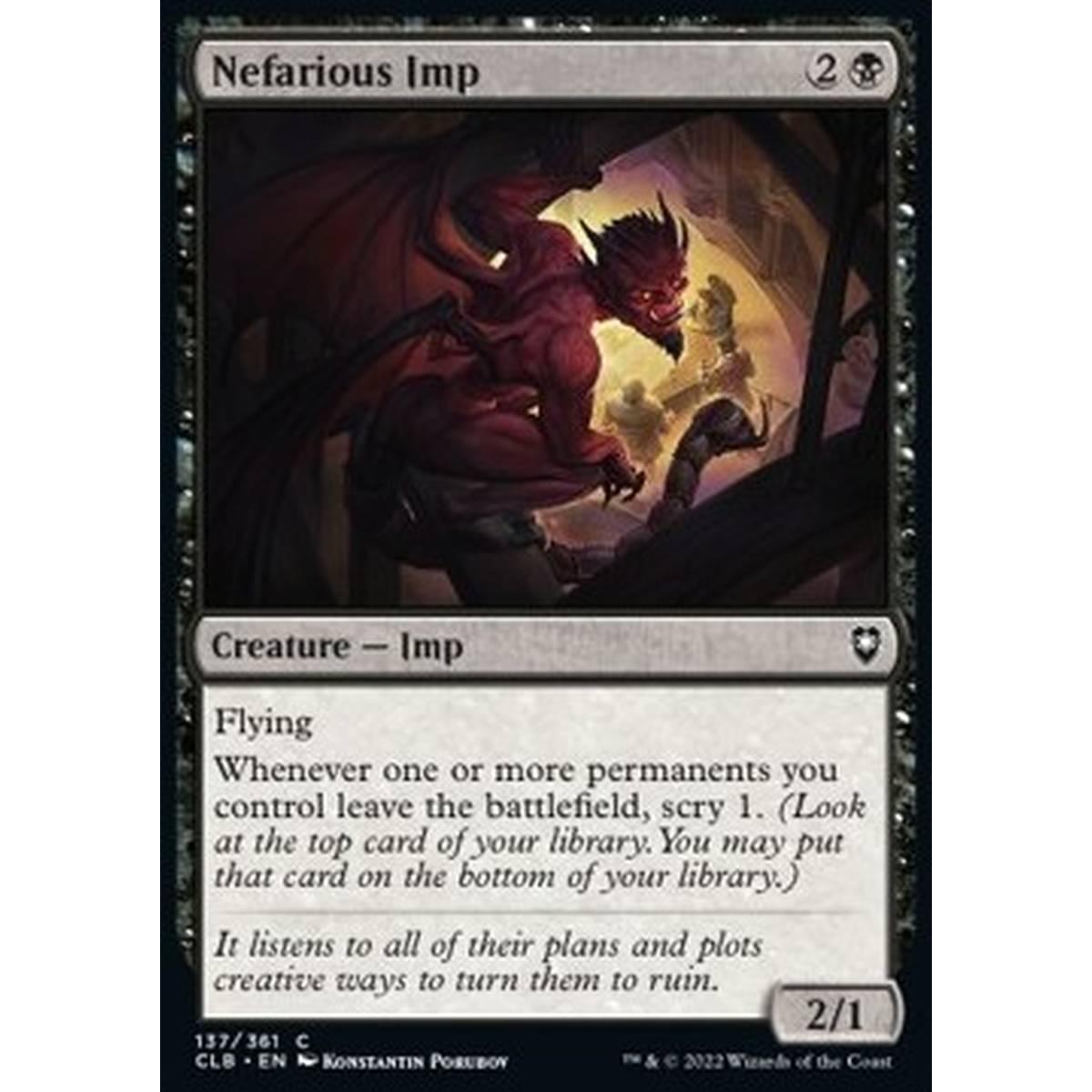 Nefarious Imp - Imp Malvagio - [CLB] [NM] [Foil]