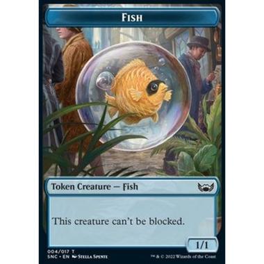 Fish Token (Blue 1/1 Can't be blocked) - Fish Token (Blue 1/1 Can't be blocked) - [XSNC] [NM]