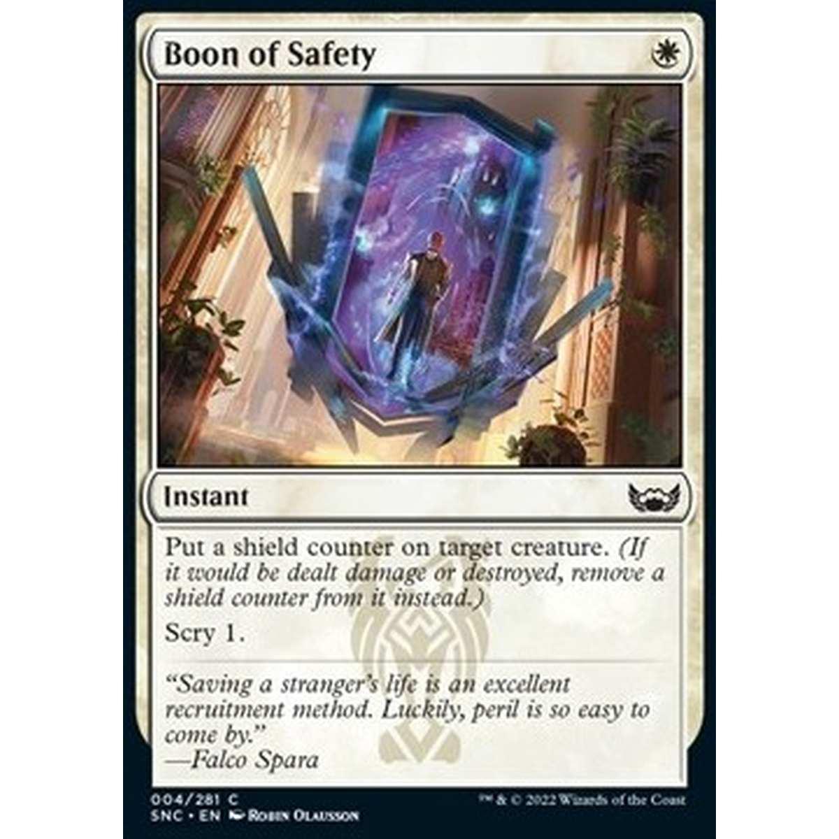 Boon of Safety - Dono di Sicurezza - [SNC] [NM] [Foil]