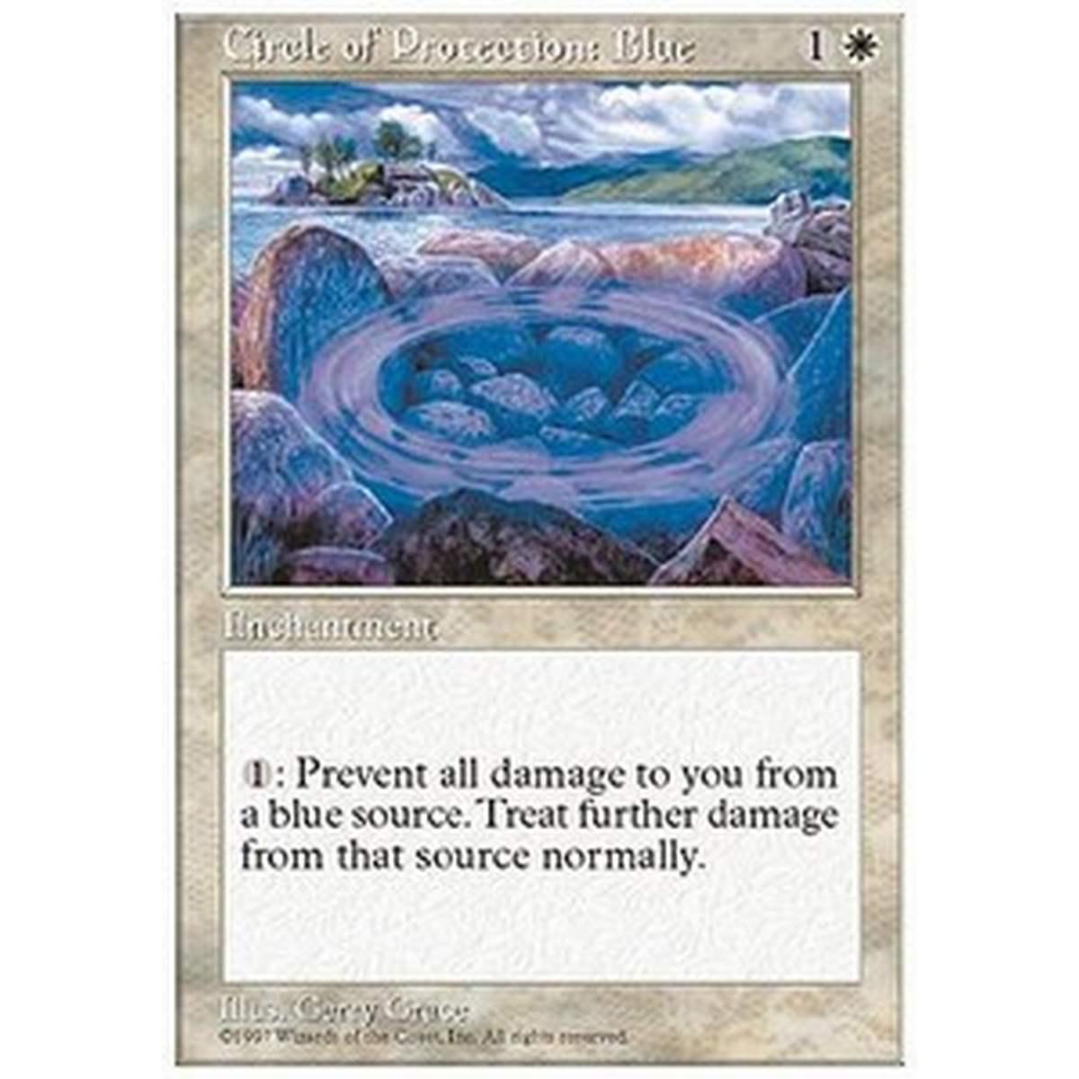 Circle of Protection: Blue - Circle of Protection: Blue - [5ED] [EX]