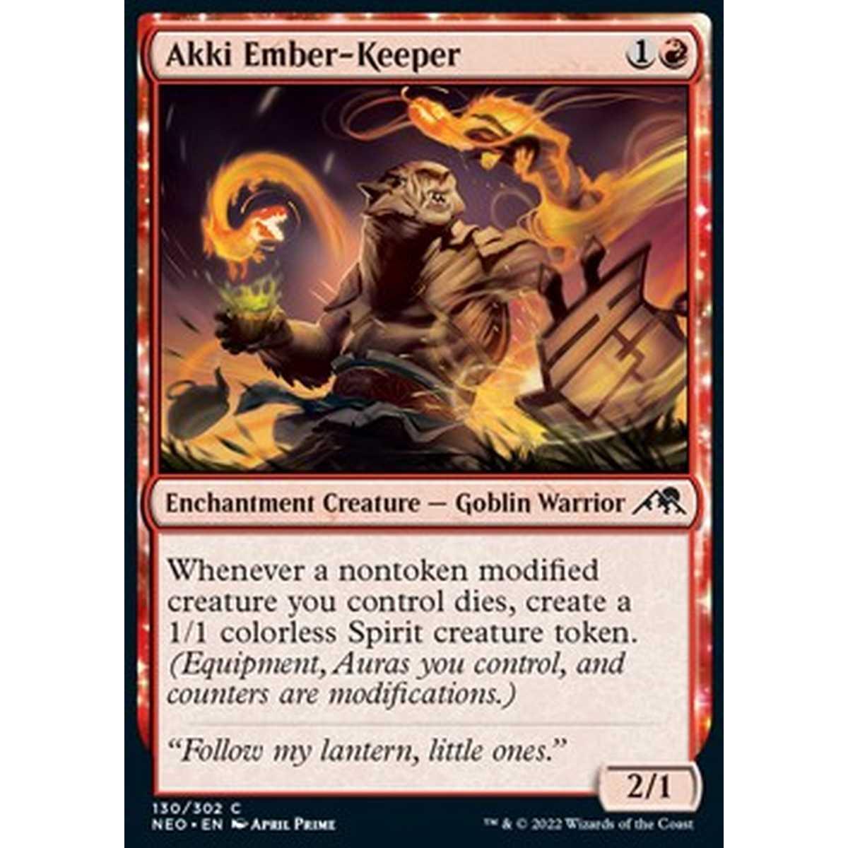 Akki Ember-Keeper - Akki Custode delle Braci - [NEO] [NM] [Foil]