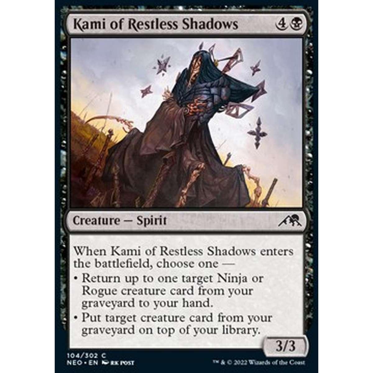 Kami of Restless Shadows - Kami delle Ombre Inquiete - [NEO] [NM] [Foil]