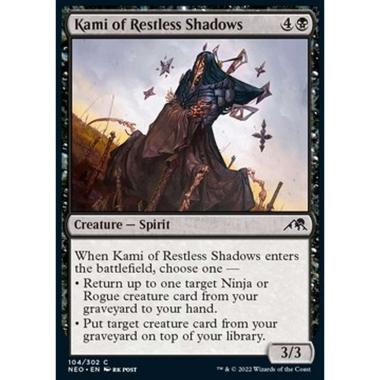 Kami of Restless Shadows - Kami delle Ombre Inquiete - [NEO] [NM] [Foil]