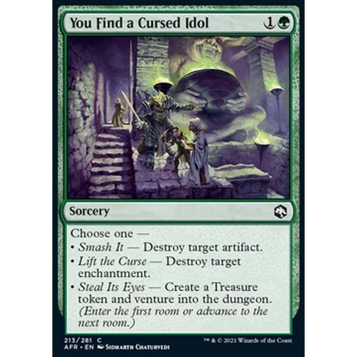 You Find a Cursed Idol - Trovate un Idolo Maledetto - [AFR] [NM] [Foil]