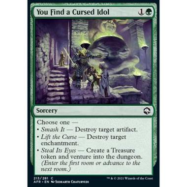You Find a Cursed Idol - Trovate un Idolo Maledetto - [AFR] [NM] [Foil]