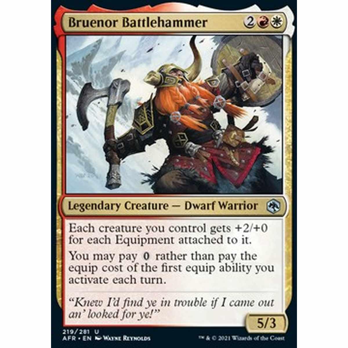 Bruenor Battlehammer - Bruenor Battlehammer - [AFR] [NM]