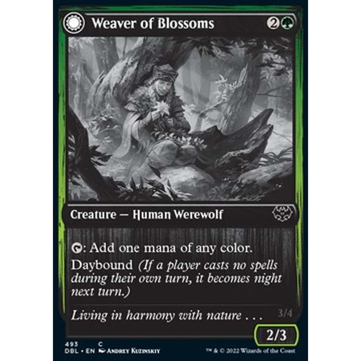 Weaver of Blossoms // Blossom-Clad Werewolf - Weaver of Blossoms // Blossom-Clad Werewolf - [DBL] [NM]