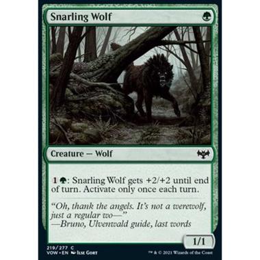 Snarling Wolf - Lupo Ringhiante - [VOW] [NM] [Foil]