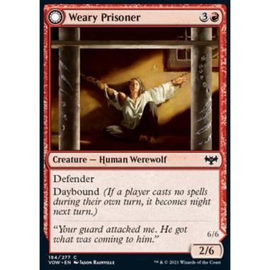 Weary Prisoner // Wrathful Jailbreaker - Prigioniera Esausta // Evasa Furente - [VOW] [NM] [Foil]