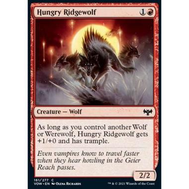 Hungry Ridgewolf - Lupo Crestato Affamato - [VOW] [NM] [Foil]