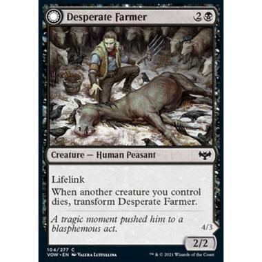 Desperate Farmer // Depraved Harvester - Contadino Disperato // Mietitore Depravato - [VOW] [NM] [Foil]
