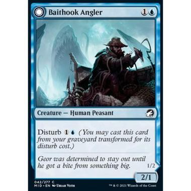 Baithook Angler // Hook-Haunt Drifter - Pescatore dell'Esca // Vagabondo degli Ami Infestati - [MID] [NM] [Foil]
