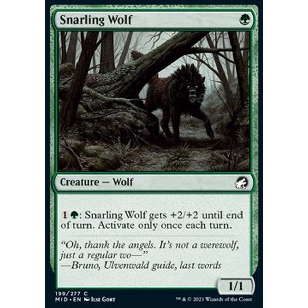 Snarling Wolf - Lupo Ringhiante - [MID] [NM] [Foil]