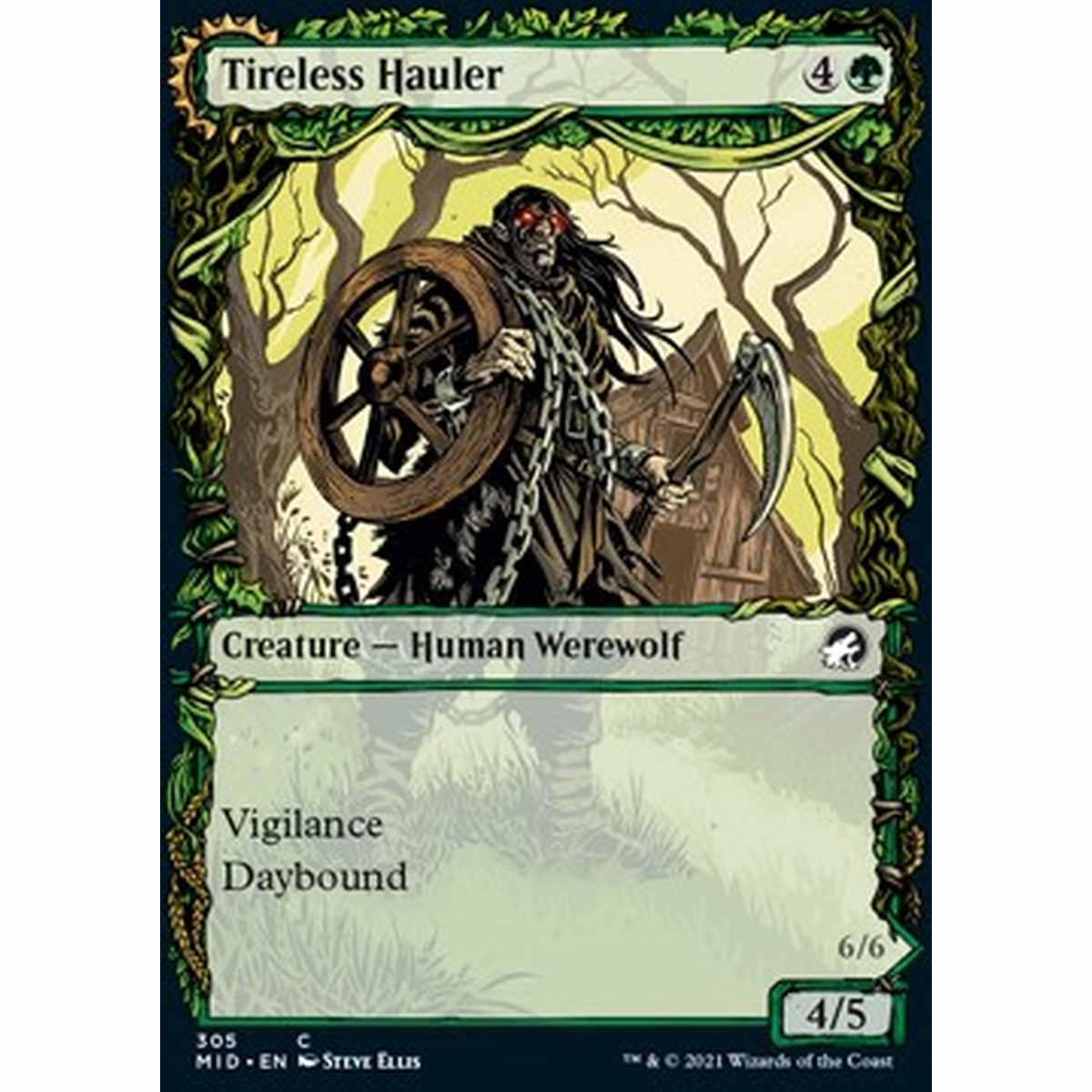 Tireless Hauler // Dire-Strain Brawler - Portatore Instancabile // Lottatore della Stirpe Funesta - [XMID] [NM]