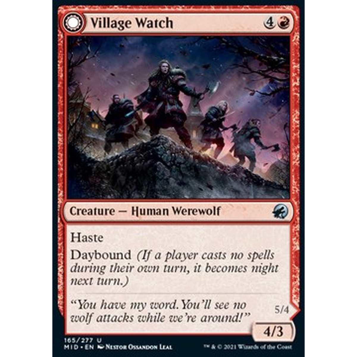 Village Watch // Village Reavers - Guardia del Villaggio // Saccheggiatori del Villaggio - [MID] [NM]
