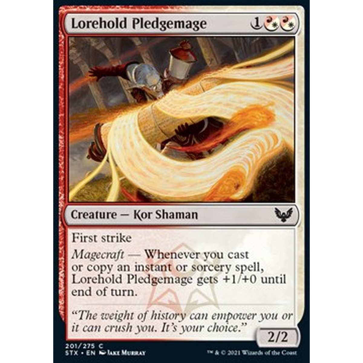 Lorehold Pledgemage - Lorehold Pledgemage - [STX] [NM] [Foil]