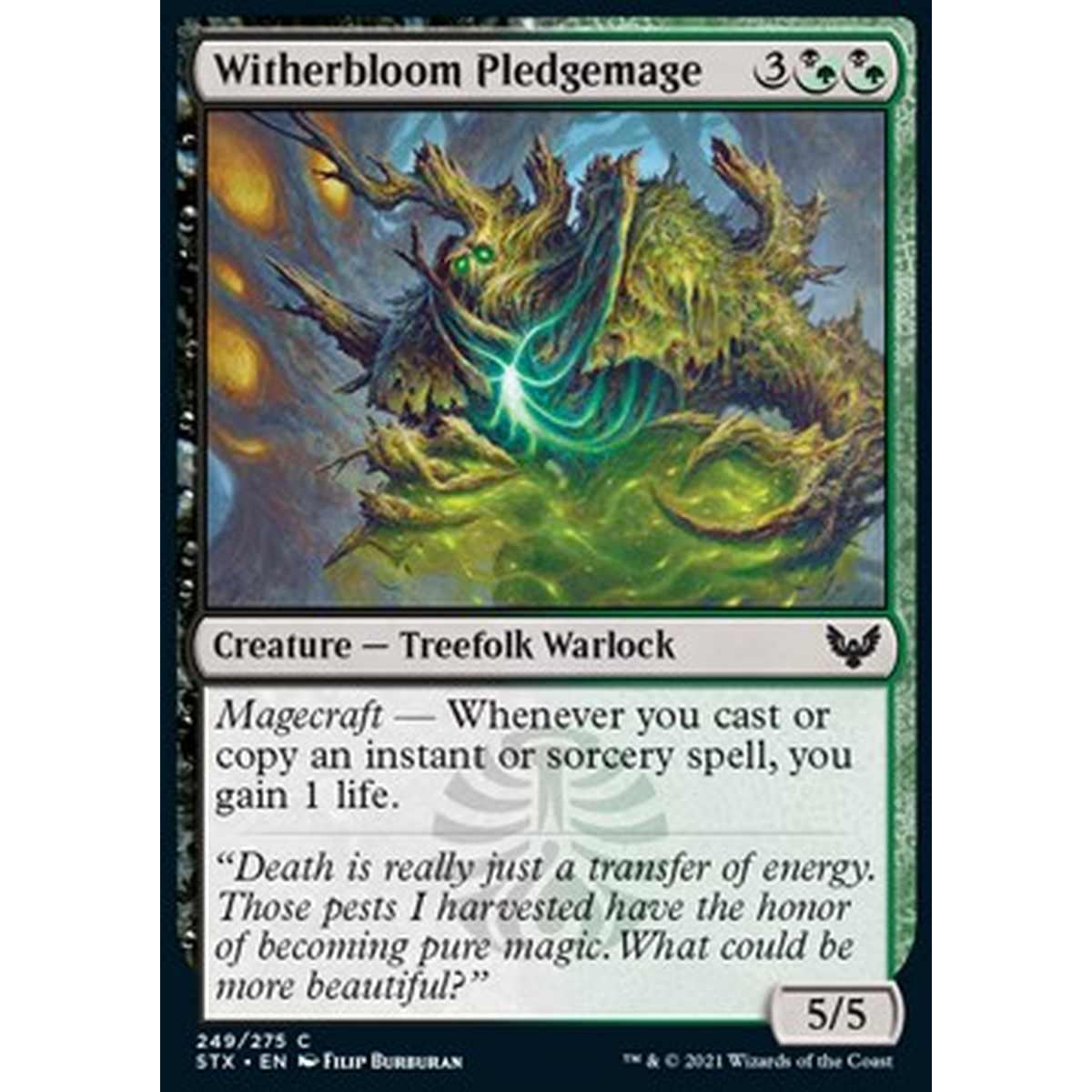 Witherbloom Pledgemage - Mago Iniziato di Germoglioscuro - [STX] [NM] [Foil]