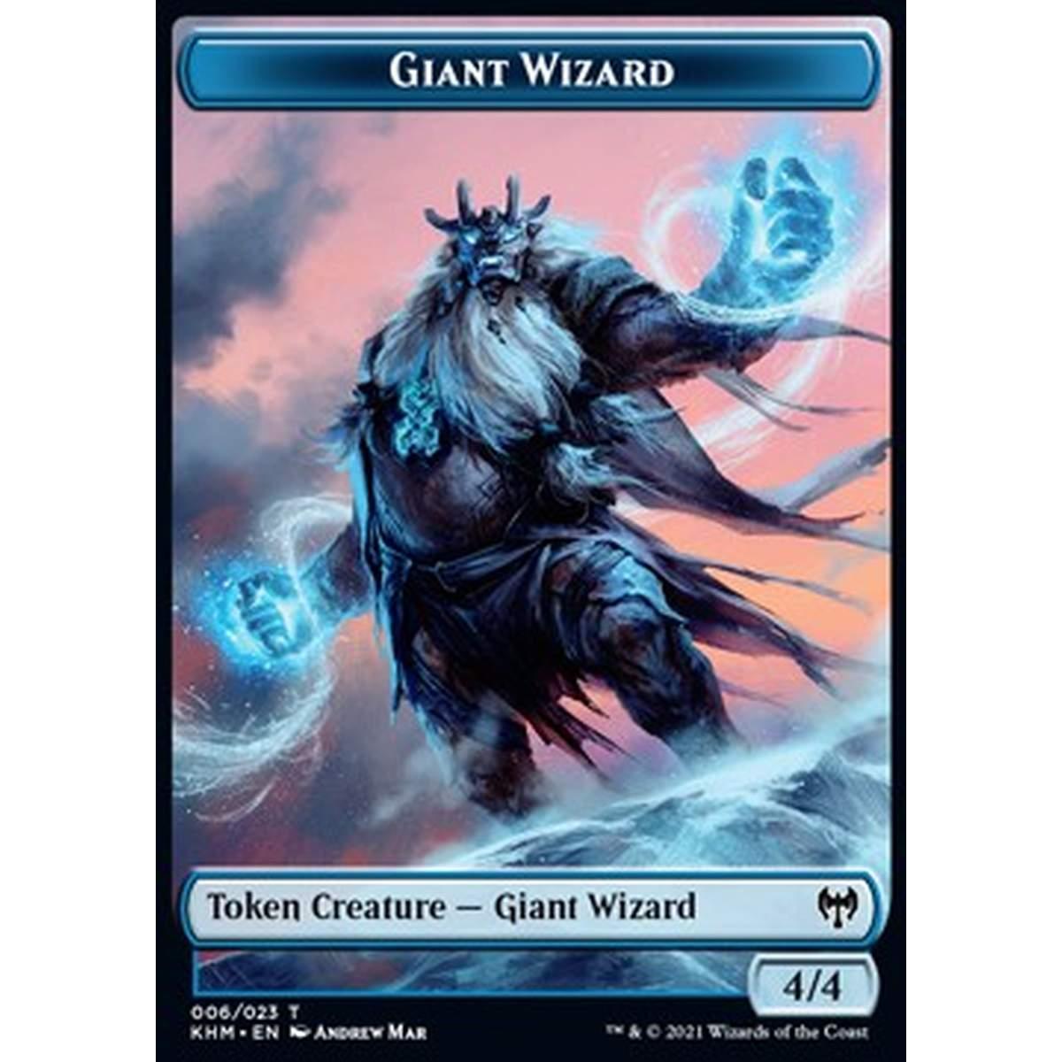 Giant Wizard Token (Blue 4/4) - Giant Wizard Token (Blue 4/4) - [XKHM] [NM]