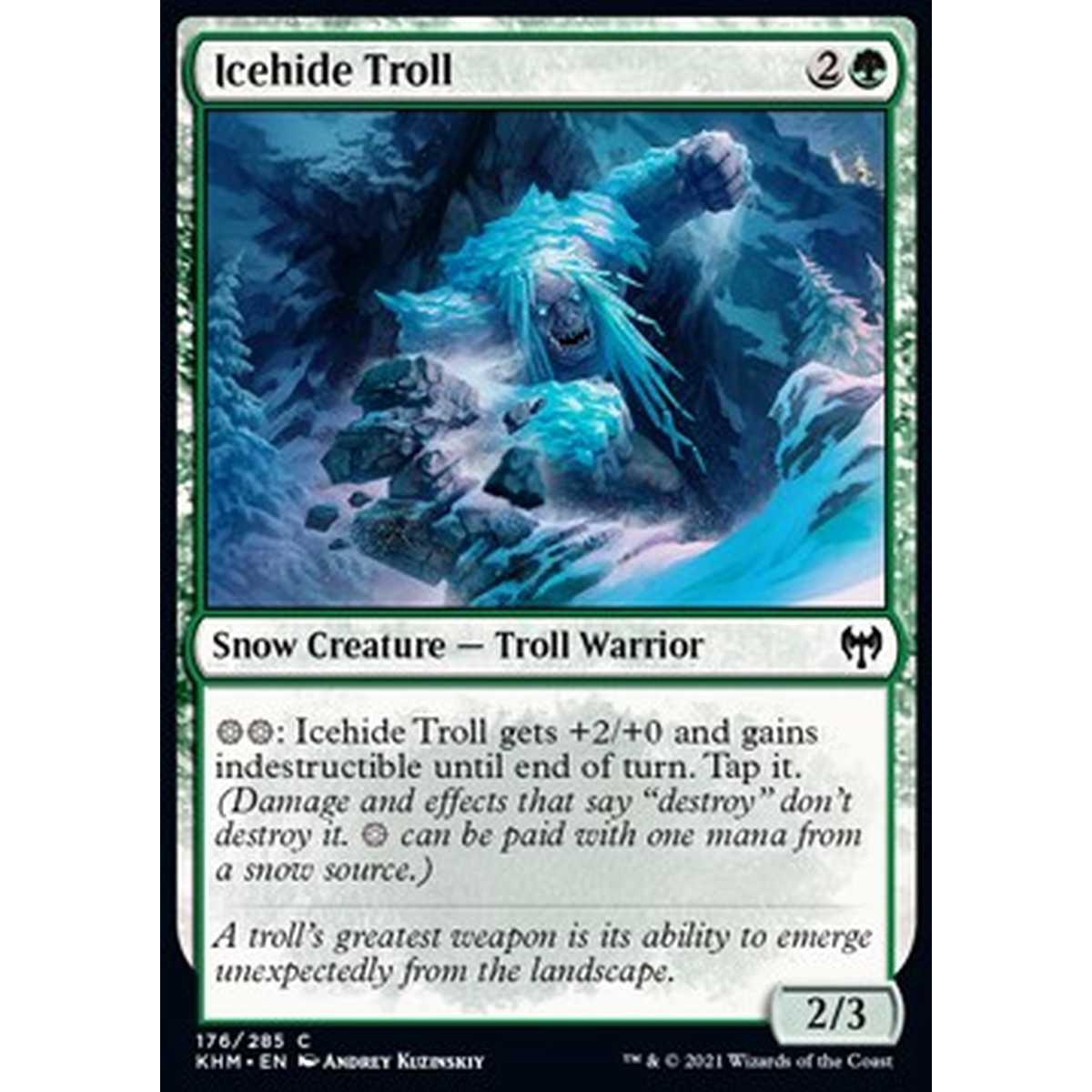 Icehide Troll - Troll Pellegelida - [KHM] [NM] [Foil]