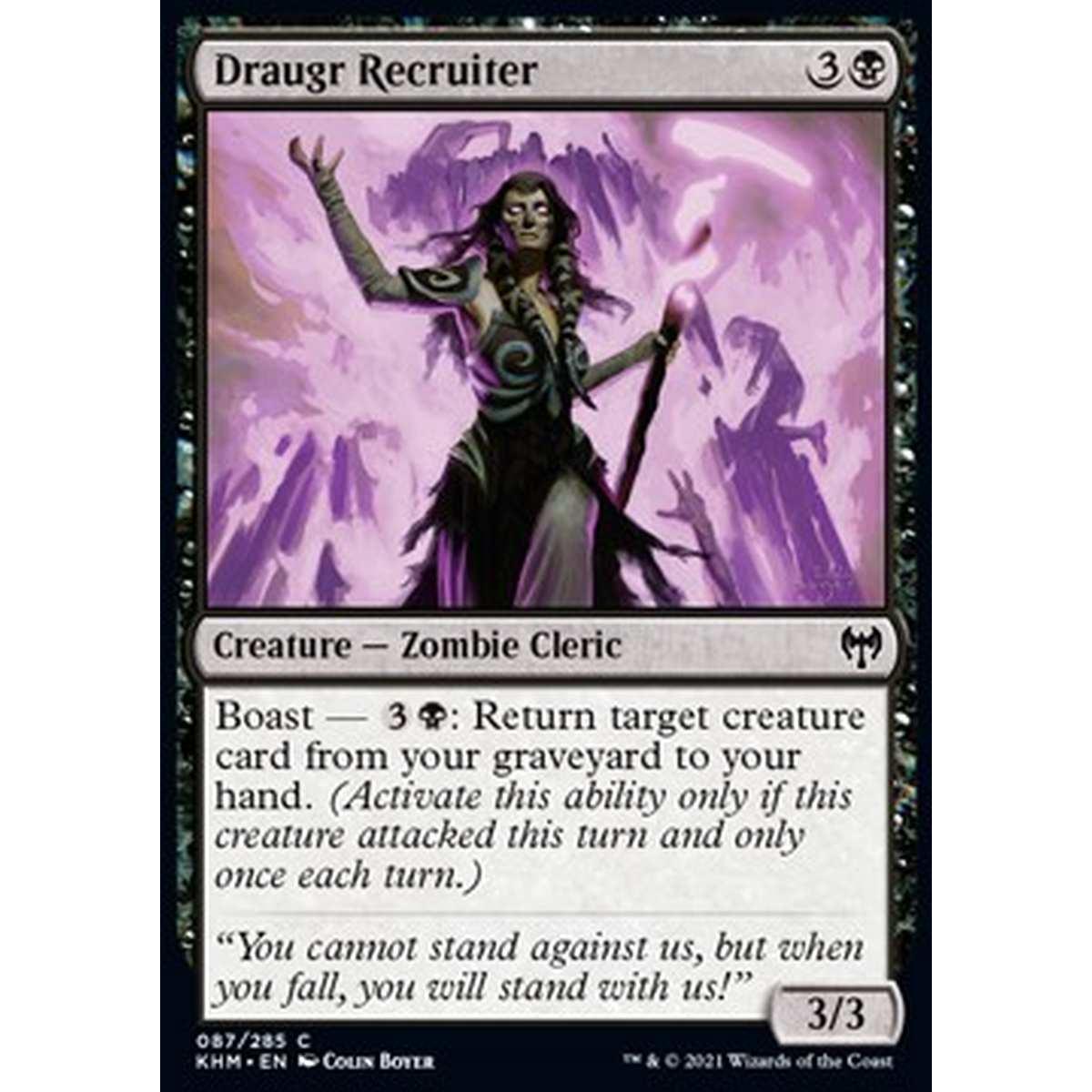 Draugr Recruiter - Draugr Reclutatrice - [KHM] [NM] [Foil]