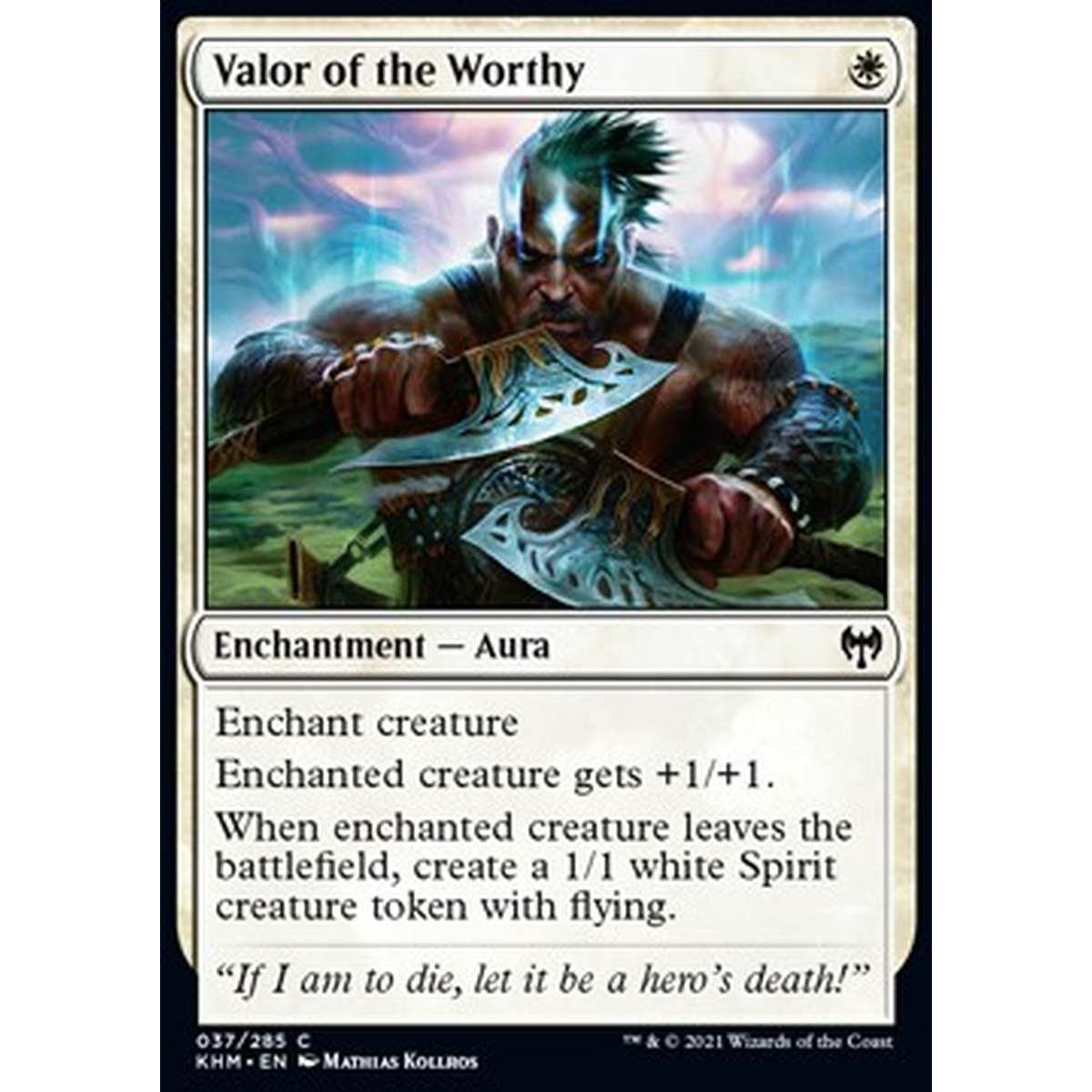 Valor of the Worthy - Valore del Degno - [KHM] [NM] [Foil]