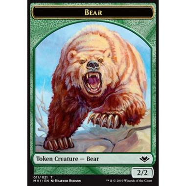 Bear Token (Green 2/2) - Bear Token (Green 2/2) - [MH1] [NM] [Foil]