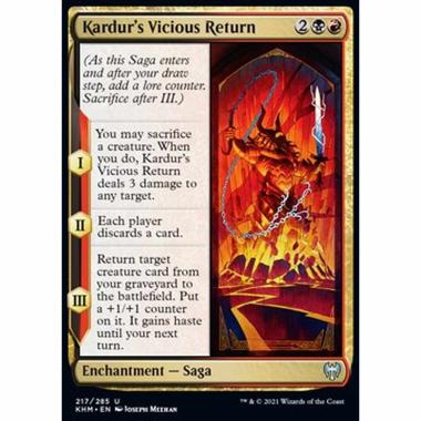 Kardur's Vicious Return - Ritorno Feroce di Kardur - [KHM] [NM]