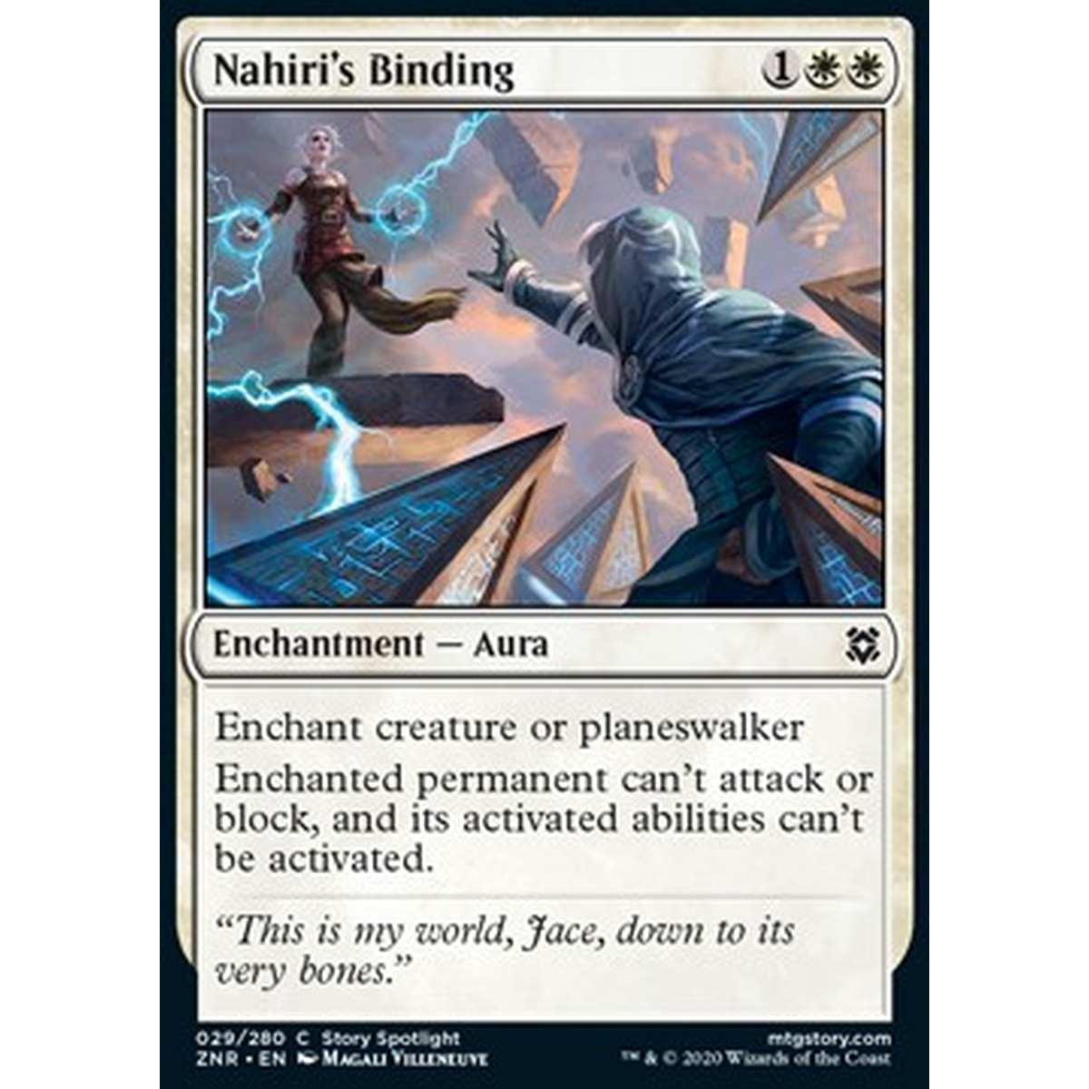 Nahiri's Binding - Imprigionamento di Nahiri - [ZNR] [NM] [Foil]