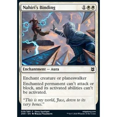 Nahiri's Binding - Imprigionamento di Nahiri - [ZNR] [NM] [Foil]