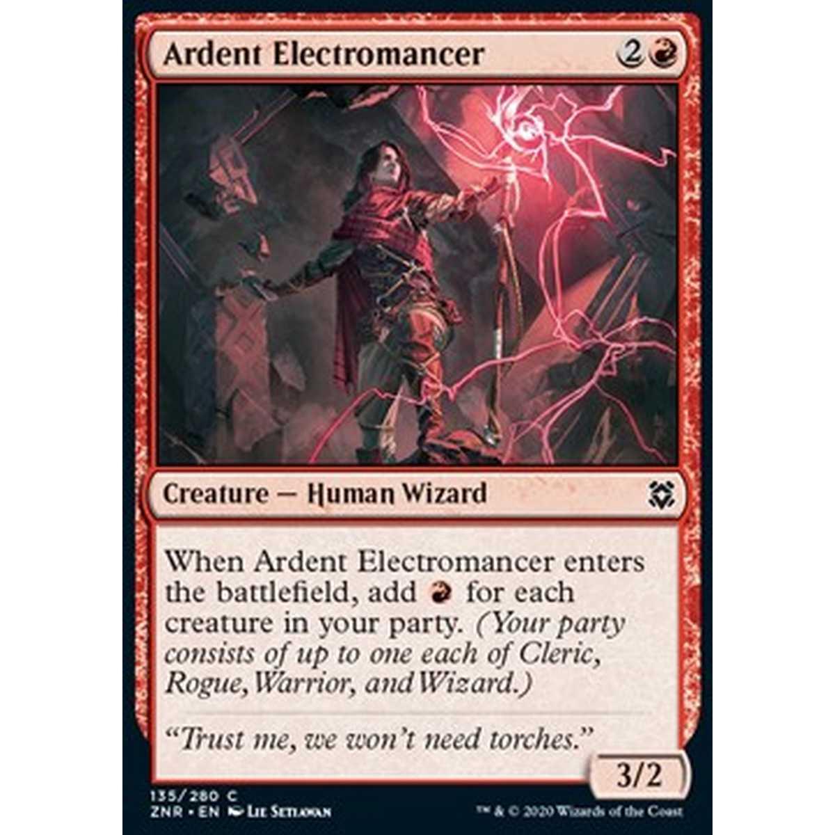 Ardent Electromancer - Elettromante Ardente - [ZNR] [NM] [Foil]