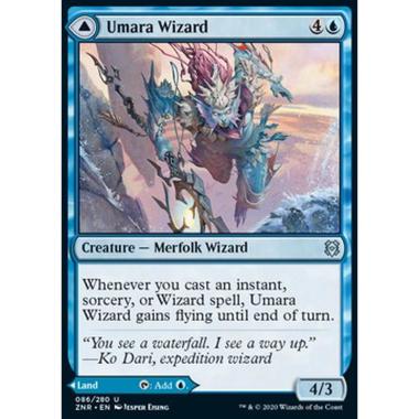 Umara Wizard // Umara Skyfalls - Mago di Umara // Cascate Celesti di Umara - [ZNR] [NM]