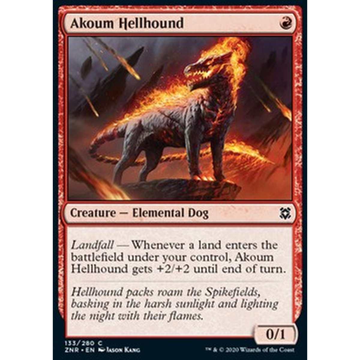 Akoum Hellhound - Segugio Infernale di Akoum - [ZNR] [NM]