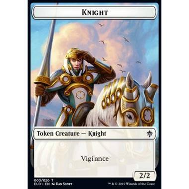 Knight Token (White 2/2 Vigilance) - Knight Token (White 2/2 Vigilance) - [XELD] [NM]