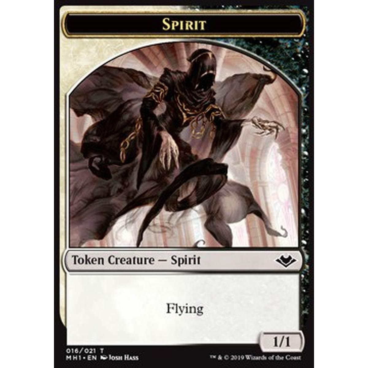 Spirit Token (WB 1/1) // Golem Token (A 3/3) - Spirit Token (WB 1/1) // Golem Token (A 3/3) - [MH1] [NM]