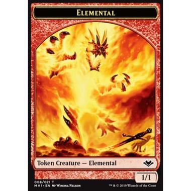 Elemental Token (R 1/1) // Bear Token (G 2/2) - Elemental Token (R 1/1) // Bear Token (G 2/2) - [MH1] [NM]