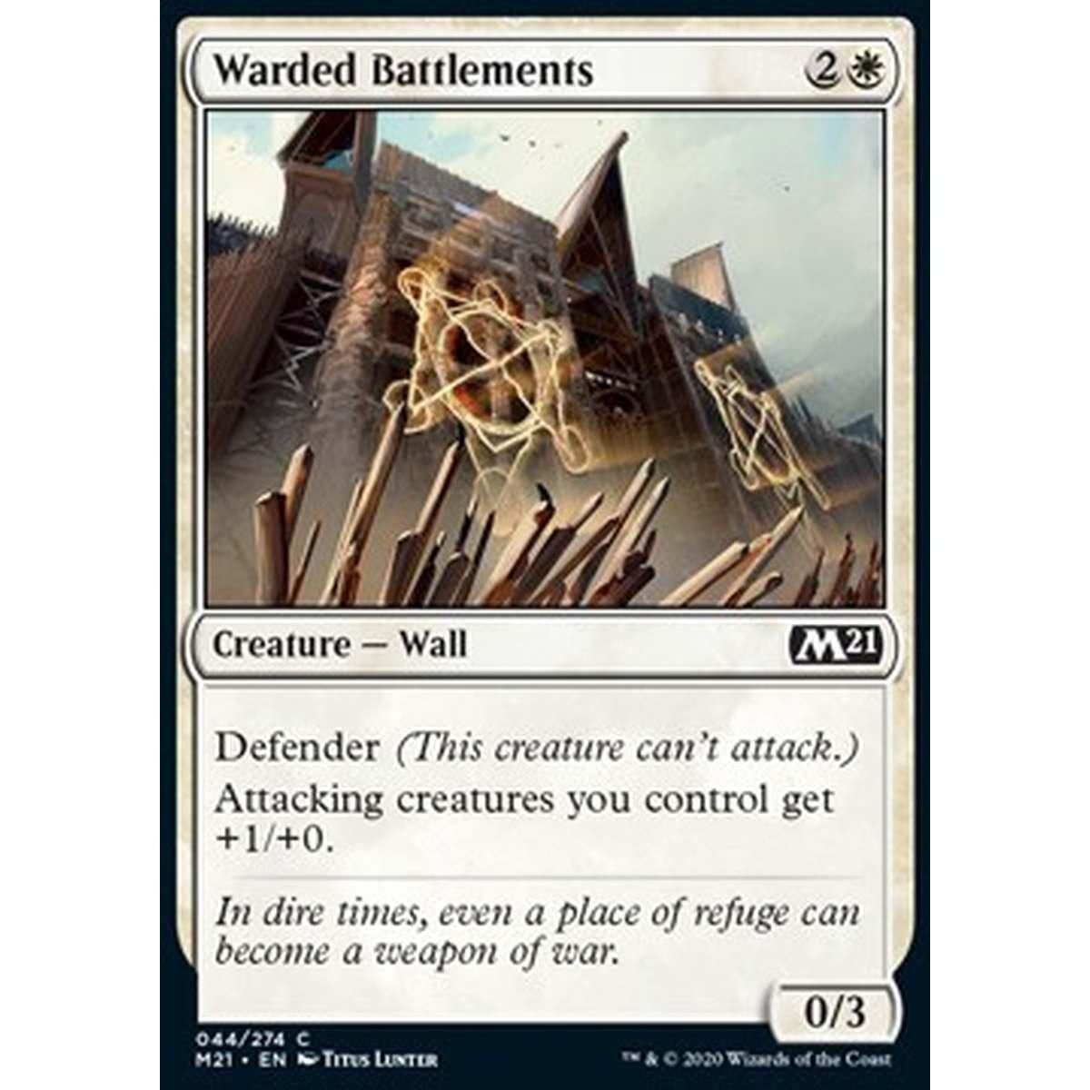 Warded Battlements - Bastioni Incantati - [M21] [NM] [Foil]