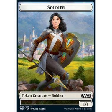 Soldier Token (White 1/1) - Soldier Token (White 1/1) - [XM21] [NM]
