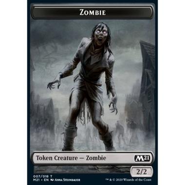 Zombie Token (Black 2/2) - Zombie Token (Black 2/2) - [XM21] [NM]