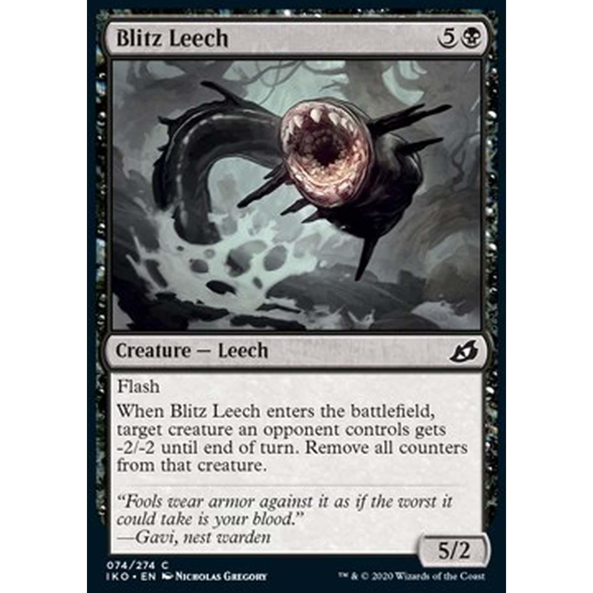 Blitz Leech - Blitz Leech - [IKO] [NM] [Foil]